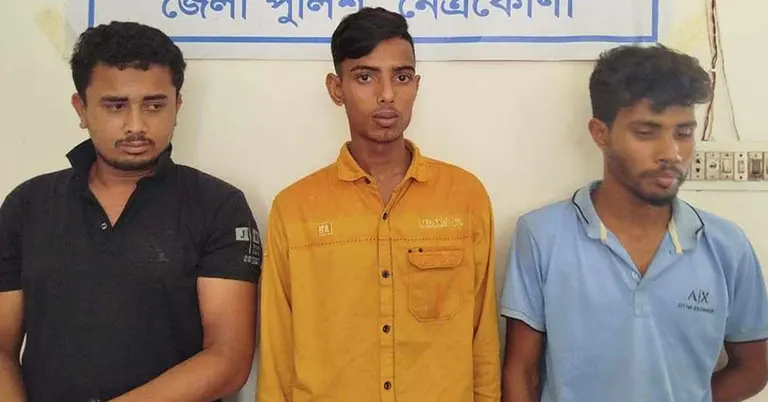 ধর্ষণের পর মোবাইল ফোনে ভিডিও ধারণের অভিযোগে তিনজনকে গ্রেপ্তার